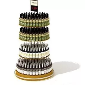 Supermarket Beer Rack 3d model