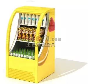 Bar Counter Wine Cabinet With Lamp 3d model