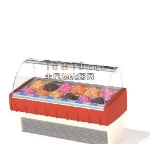 Curved Bookshelf Rack With Under Cabinet 3d model