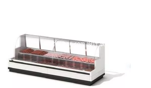 Supermarket Glass Shelf Refrigerator 3d model Supermarket Glass Shelf Refrigerator 3d model