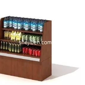 Supermarket Product Shelf 3d model
