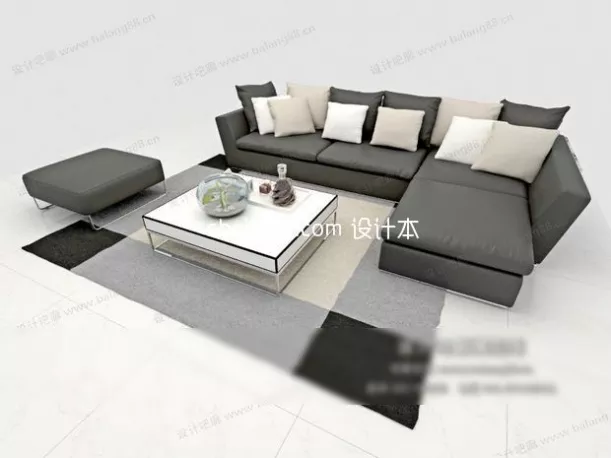 Sofa Gentry Two Seats 3d model