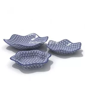 Fruit Dish Set V1 3d model