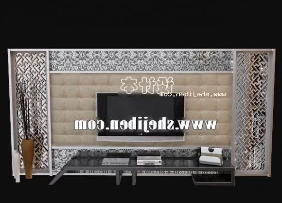 Typical Office Work Desk 3d model