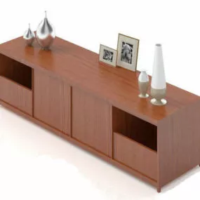 Tv Wooden Cabinet 3d model