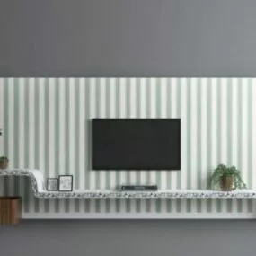 Tv Wall Mediterranean Style 3d model
