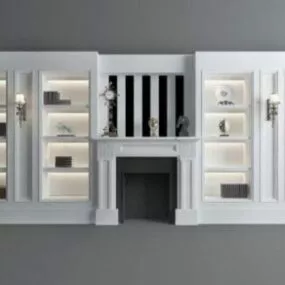 Tv Wall Combination Cabinet 3d model