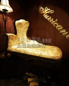 Wood Log Chair 3d model