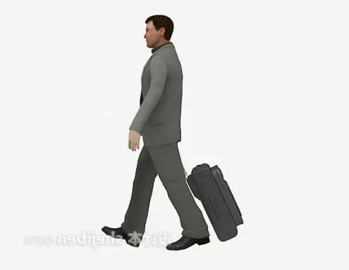 Man Character Jacket Basic Mesh 3d model