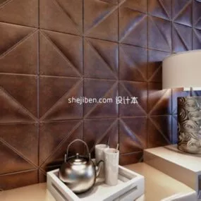 Restaurant Tea Room With Tableware 3d model