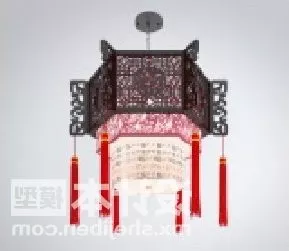 Chinese Carving Vintage Chandelier 3d model Chinese Carving Vintage Chandelier 3d model