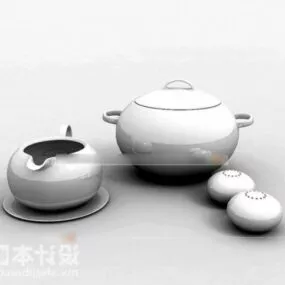 Teapot Set Simply Style 3d model