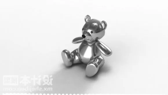 Three Bears Lowpoly Animal 3d model