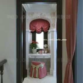 Entrance Living Room Interior Scene 3d model