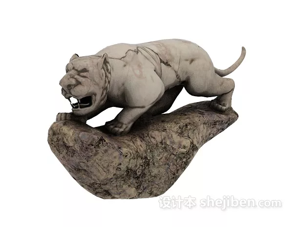 Zodiac Sculpture Tiger Statue 3d model Zodiac Sculpture Tiger Statue 3d model
