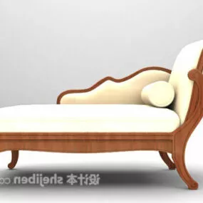 Antique European Lounge Chair 3d model