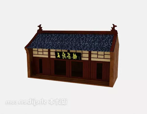 Chinese Ancient Teahouse Building 3d model Chinese Ancient Teahouse Building 3d model