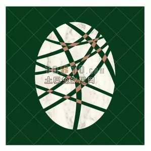 Oval Shape Floor Decoration 3d model Oval Shape Floor Decoration 3d model