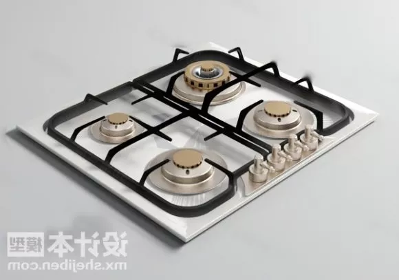 Modern Gas Stove Top 3d model Modern Gas Stove Top 3d model