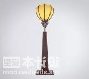 Ancient Floor Lamp Chinese Style 3d model