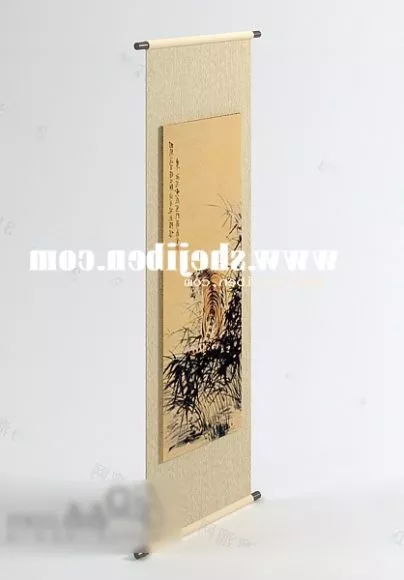 Chinese Ancient Vertical Painting 3d model Chinese Ancient Vertical Painting 3d model