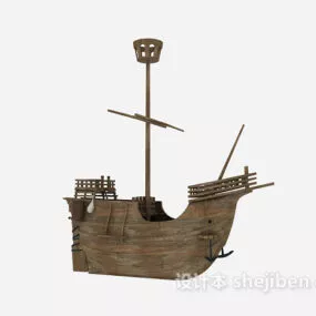 Medieval Ancient Ship 3d model