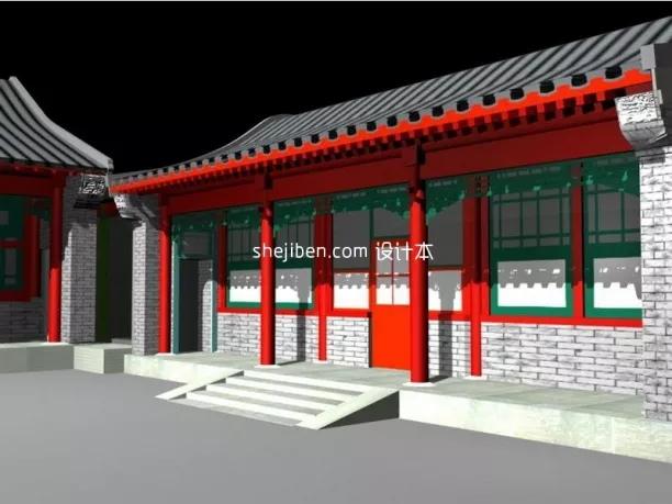 Ancient Building Chinese Style 3d model Ancient Building Chinese Style 3d model