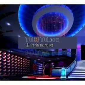 Night Club Bar Interior 3d model
