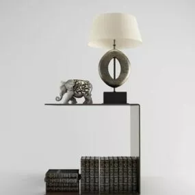 The Bedside Table Minimalist Style 3d model