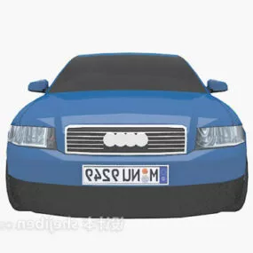 Audi Sedan Blue Car 3d model