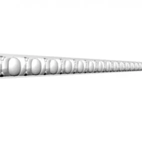 European Plaster Ceiling Component 3d model