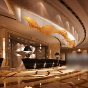 Theater Hall Interior 3d model