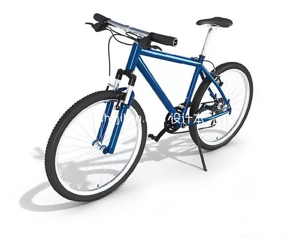 Bicycle On Beach 3d model