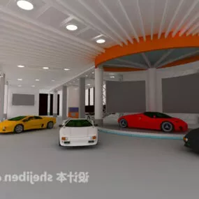 The Exhibition Hall Interior 3d model