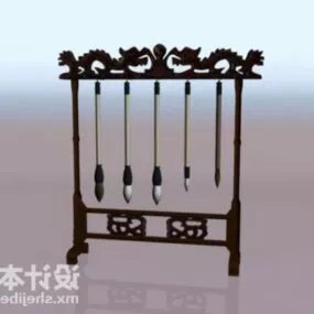 Chinese Vintage Instrument 3d model
