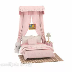 Girl Bed 3d model