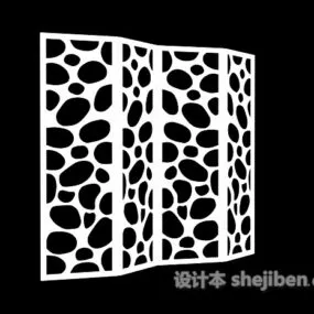 Hollow Pattern Divider Frame 3d model