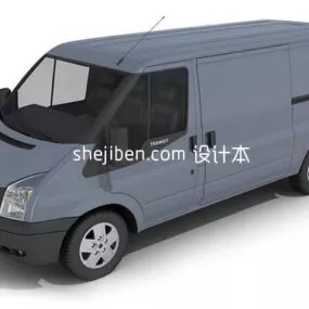 Mini Bus Vehicle 3d model