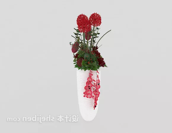 Pink Azalea Flower 3d model