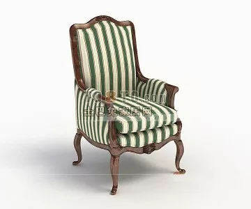Minimalist Lines Armchair 3d model