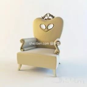 European Sofa Armchair Classic 3d model