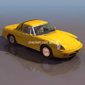 Vintage Car Porsche 3d model