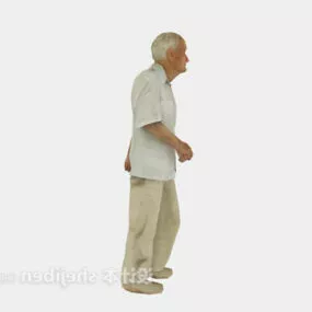Old Man Standing Character 3d model