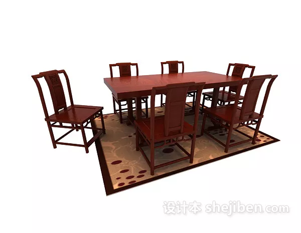 Table Koru Work Set 3d model