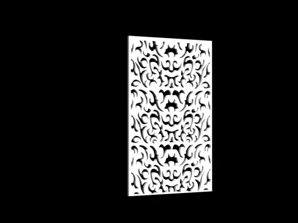Flower Pattern Partition Divider 3d model