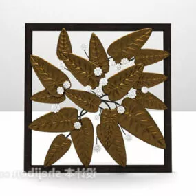 Frame Leaf Decorative Artwork 3d model
