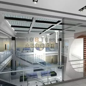 Furniture Exhibition Hall Interior 3d model