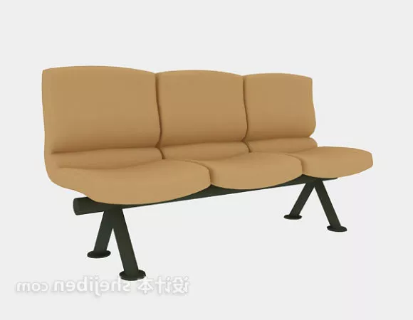 Park Bench Old Wood 3d model