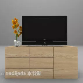 Modern Wooden Tv Cabinet 3d model