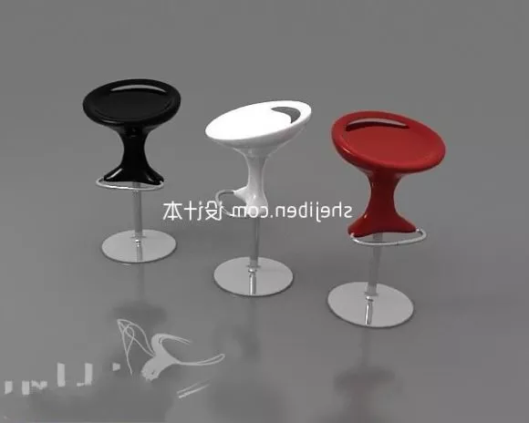 Three Bar Chair Set 3d model Three Bar Chair Set 3d model